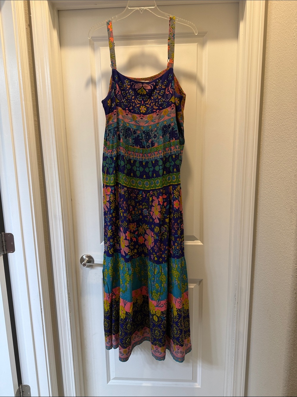 NATURAL LIFE Multicolor Floral Patchwork Maxi Dress